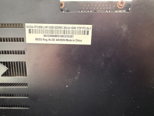 NVIDIA Manli RTX 3080 10GB  – 12 hónap garanciával, bevizsgálva