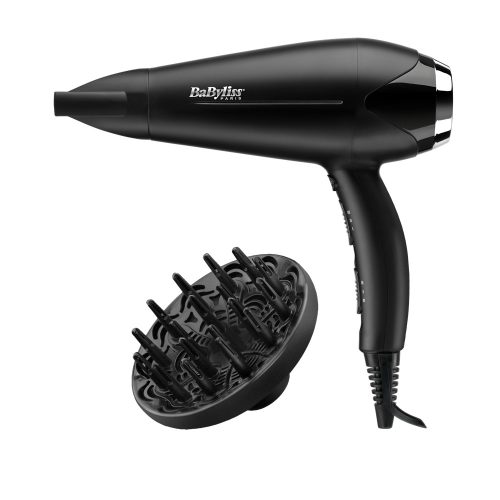 BaByliss D572DE Turbo Smooth hajszárító 2200W, fekete-ezüst