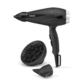 BaByliss 6710DE Style Pro Ionos hajszárító, AC motor, 2100W, fekete-ezüst   BaByliss 6710DE Style Pro Ionos hajszárító, AC motor, 2100W, fekete-ezüst