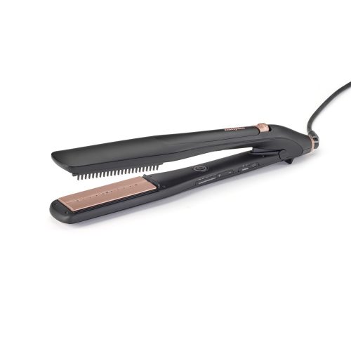 BaByliss ST596E Steam Lux Styler titánium-kerámialapos gőzölős hajvasaló, fekete-rose gold