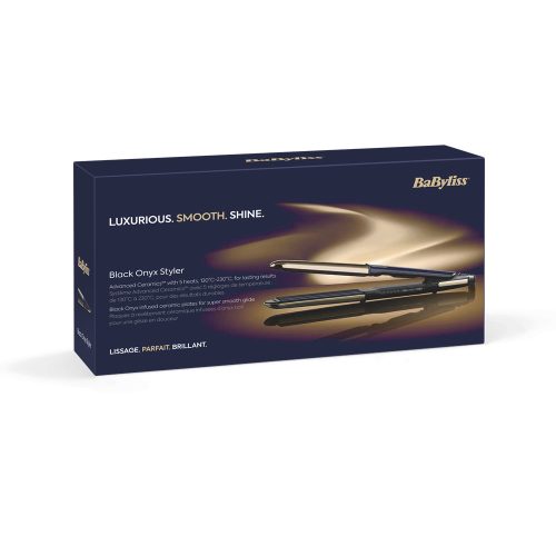BaByliss ST484E Black Onyx hajvasaló, kék-arany