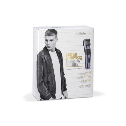 BaByliss E976E Titanium vezetékes/vezeték nélküli hajvágó, kék
