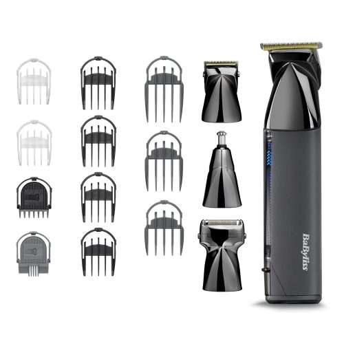 BaByliss MT991E Super-X Metal 14az1-ben, arc- és testszőrtelenítő készlet, fekete