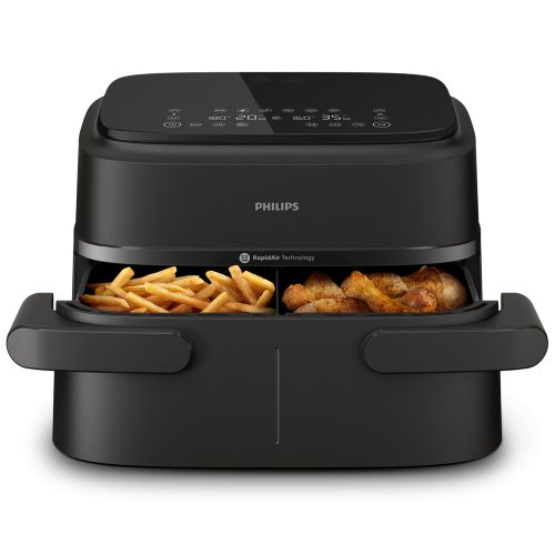 Airfryer 1000 DualBasket NA150/00 forrólevegős sütő