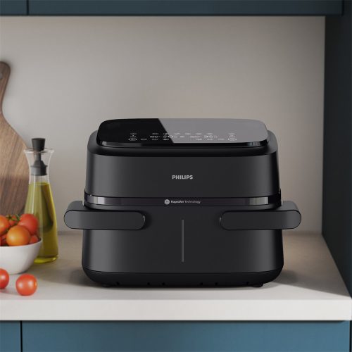 Airfryer 1000 DualBasket NA150/00 forrólevegős sütő