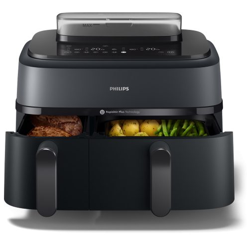 Airfryer 5000 DualBasket NA550/00 forrólevegős sütő