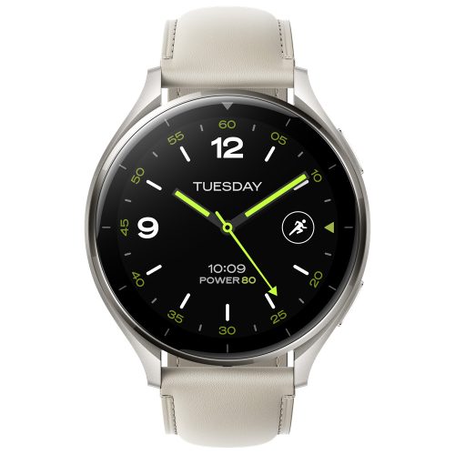 Xiaomi Watch 2 Titan Gray Case With White Leather Strap / BHR9306GL