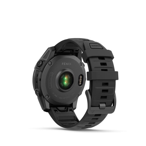 fenix E, Slate grey Steel w/Black Silicone Band, 47 mm