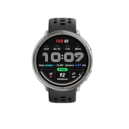 Amazfit Active 2 (Round) Black Sport Silicone