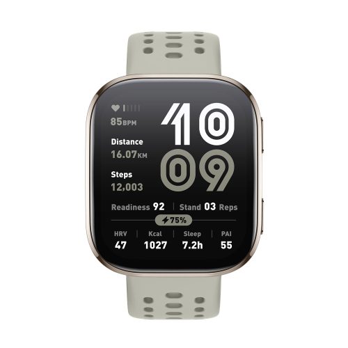 Instinct E, 45mm. Yellow, grey strap
