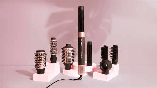 Bamba CeramicCare AirGlam Black - Hajformázó és hajszárító / 03464