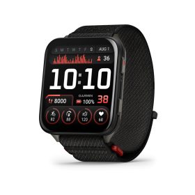 Venu X1 black titanium, black comfortfit nylon band