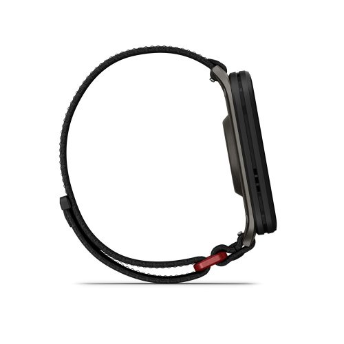 Venu X1 black titanium, black comfortfit nylon band