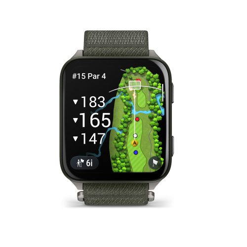 Venu X1 moss titanium, moss comfortfit nylon band