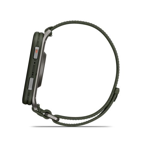 Venu X1 moss titanium, moss comfortfit nylon band