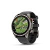 fenix 8 Pro 47mm AMOLED Sapphire Titanium grafit/black silicone band
