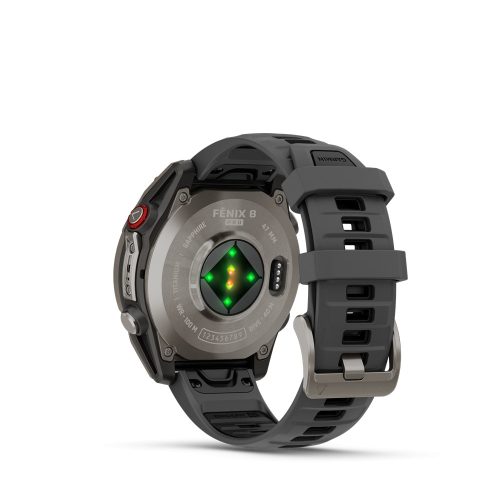fenix 8 Pro 47mm AMOLED Sapphire Titanium grafit/black silicone band