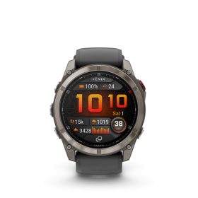   fenix 8 Pro 51mm AMOLED Sapphire Titanium grafit/black silicone band