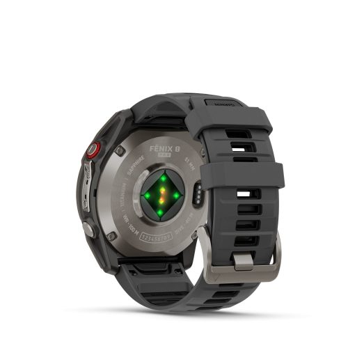 fenix 8 Pro 51mm AMOLED Sapphire Titanium grafit/black silicone band