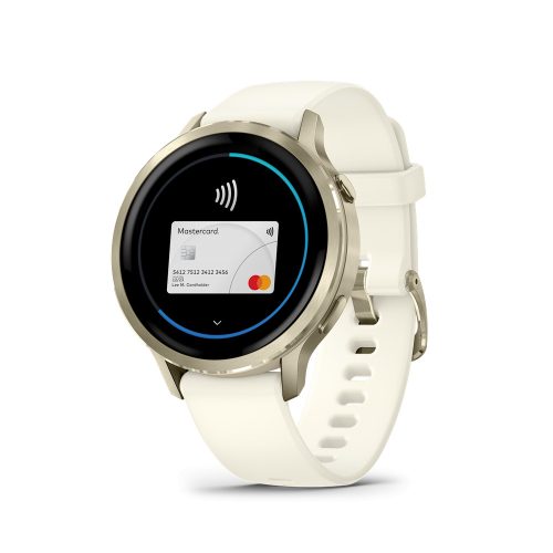 Venu 4 - 41 mm, Lunar Gold, ivory silicone band