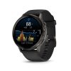 Venu 4 - 45 mm, dark grey, black silicone band
