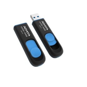 ADATA Pendrive 64GB, UV128 USB 3.2, Fekete-kék ADATA Pendrive 64GB, UV128 USB 3.2, Fekete-kék