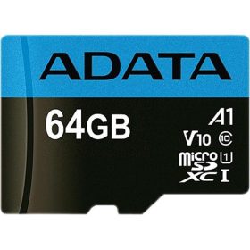 ADATA Memóriakártya MicroSDXC 64GB + Adapter UHS-I CL10 (100/25)   ADATA Memóriakártya MicroSDXC 64GB + Adapter UHS-I CL10 (100/25)