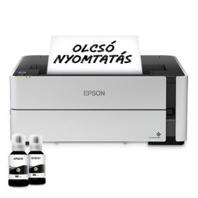   EPSON Tintasugaras nyomtató - EcoTank M1170 (A4, 1200x2400 DPI, 39 lap/perc, USB/LAN/Wifi)