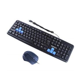 APEDRA Vezetékes billentyűzet + egér, KM-520, USB HUN Fekete   APEDRA Vezetékes billentyűzet + egér, KM-520, USB HUN Fekete