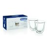 DELONGHI DLSC311 cappuccino pohárszett, 2 db, duplafalu, hőálló, max 300°C