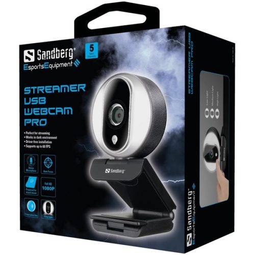 SANDBERG Webkamera, Streamer USB Webcam Pro
