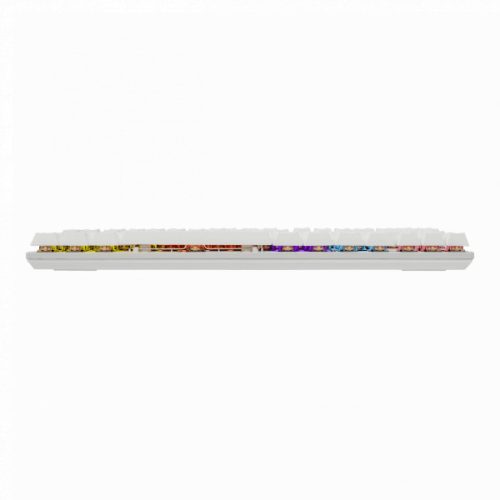 WHITE SHARK COMMANDOS mechanikus (red switch) gamer billentyűzet (magyar), fehér