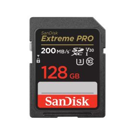 SANDISK 121596, SDXC EXTREME PRO KÁRTYA 128GB, 200/90 MB/s , UHS-I, Class 10, U3, V30   SANDISK 121596, SDXC EXTREME PRO KÁRTYA 128GB, 200/90 MB/s , UHS-I, Class 10, U3, V30