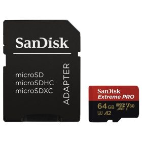 SANDISK 214503, MICROSDHC EXTREME PRO KÁRTYA 64GB, 200MB/s C10, V30, UHS-I, U3, A2   SANDISK 214503, MICROSDHC EXTREME PRO KÁRTYA 64GB, 200MB/s C10, V30, UHS-I, U3, A2