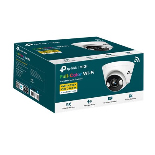 TP-LINK IP & Wi-Fi-s Kamera beltéri éjjellátó 4 Megapixel, 4mm Objektív, VIGI C440-W(4MM)