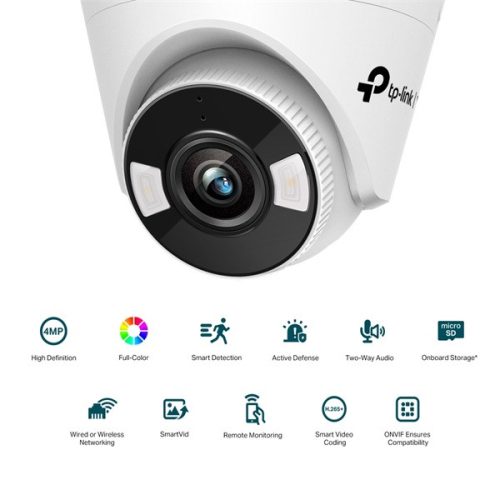 TP-LINK IP & Wi-Fi-s Kamera beltéri éjjellátó 4 Megapixel, 4mm Objektív, VIGI C440-W(4MM)