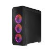 CHIEFTEC Ház Gaming Scorpion 4, ATX, 4x120mm RGB ventilátor, RGB vezérlő, Tápegység nélkül, Edzett Üveg, Fekete