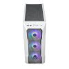 COOLER MASTER Ház ATX MasterBox TD500 MESH V2, Tápegység nélkül, Edzett Üveg, fehér