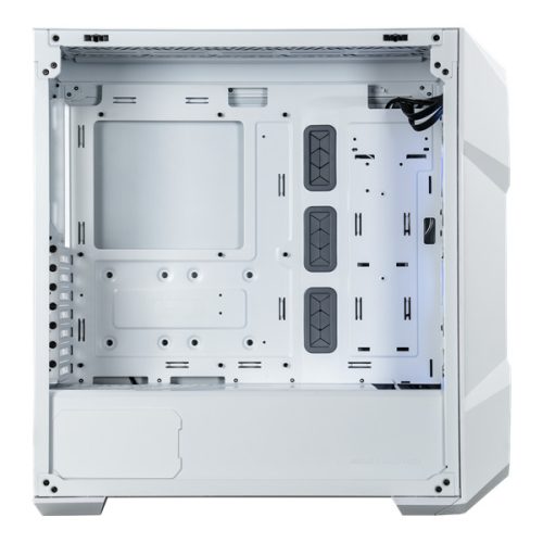 COOLER MASTER Ház ATX MasterBox TD500 MESH V2, Tápegység nélkül, Edzett Üveg, fehér
