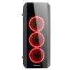 CHIEFTEC Ház Gaming Scorpion 2, ATX, 4x120mm RGB ventilátor, RGB vezérlő, Tápegység nélkül, Edzett Üveg, Fekete