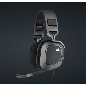CORSAIR Vezetékes Headset, HS80 RGB USB Gaming, 7.1 Hangzás, RGB, fekete   CORSAIR Vezetékes Headset, HS80 RGB USB Gaming, 7.1 Hangzás, RGB, fekete