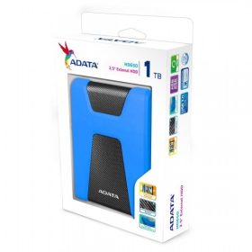 ADATA 2.5" HDD USB 3.1 1TB HD650 ütésálló, Kék ADATA 2.5" HDD USB 3.1 1TB HD650 ütésálló, Kék