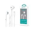 DEVIA UNIVERZÁLIS SZTEREÓ FELVEVŐS FÜLHALLGATÓ - LIGHTNING - STAR SERIES EARBUDS LIGHTNING EARPHONE - FEHÉR