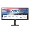 AOC VA monitor 34" U34V5C/BK, 3440x1440, 21:9, 300cd/m2, 1ms, HDMI/DisplayPort/USB-C/4xUSB, hangszóró