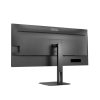 AOC VA monitor 34" U34V5C/BK, 3440x1440, 21:9, 300cd/m2, 1ms, HDMI/DisplayPort/USB-C/4xUSB, hangszóró