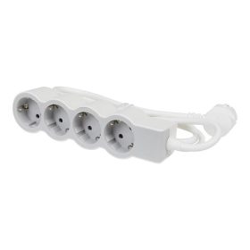   LEGRAND Elosztósor Standard 4x2P+F, 1,5 m vezetékkel, fehér-szürke