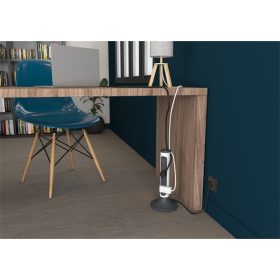 LEGRAND Elosztótorony, 4x2P+F, túlfeszültség-védelemmel, 2 m vezetékkel, fehér/fekete   LEGRAND Elosztótorony, 4x2P+F, túlfeszültség-védelemmel, 2 m vezetékkel, fehér/fekete