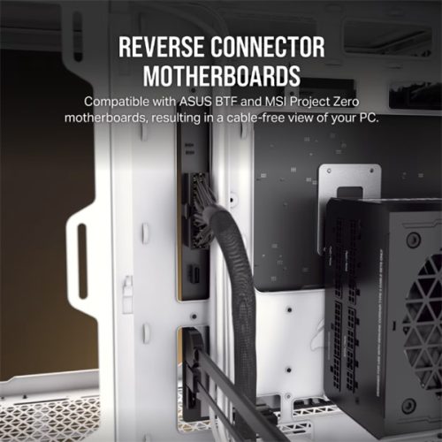 CORSAIR Ház Micro-ATX 2500D AIRFLOW, Tápegység nélkül, Edzett Üveg, fekete