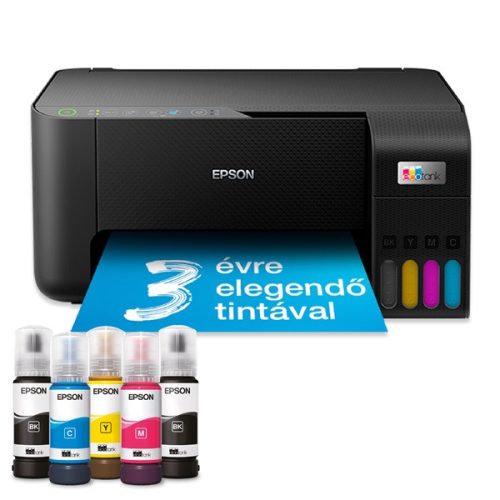 EPSON Tintasugaras nyomtató - EcoTank L3270 (A4, MFP, színes, 5760x1440 DPI, 33 lap/perc, USB/Wifi)