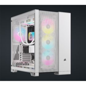 CORSAIR Ház 6500D AIRFLOW Dual Chamber, Tápegység nélkül, Edzett Üveg, fehér   CORSAIR Ház 6500D AIRFLOW Dual Chamber, Tápegység nélkül, Edzett Üveg, fehér